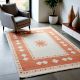 Geometric Terracotta Wool Carpet